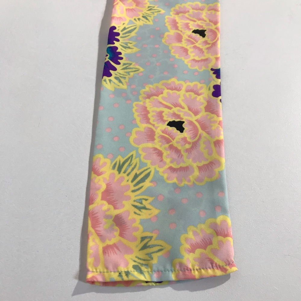 NWT Beautiful Flower of Love Peonies Floral Kimono Duster Kaftan Pink Purple - Picture 9 of 14